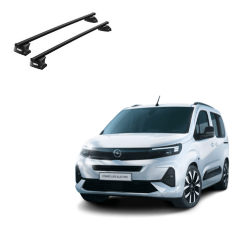 Thule SquareBar Thule SquareBar dakdragers Opel Combo bouwjaar 2025 t/m heden met gsloten dakrailing Thule SquareBar Thule SquareBar dakdragers Opel Combo bouwjaar 2025 t/m heden met gsloten dakrailing