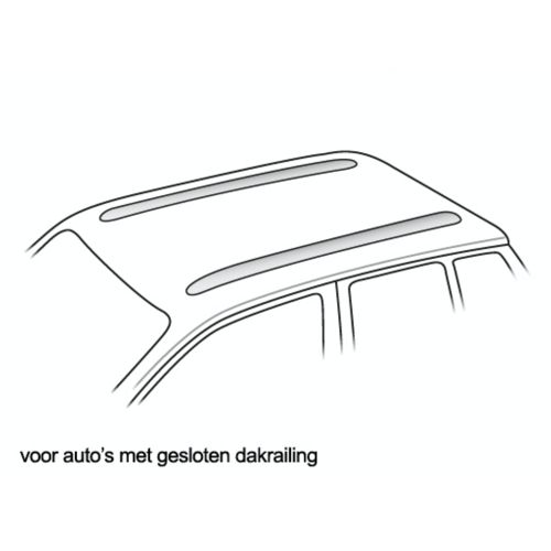 Thule SquareBar Thule SquareBar dakdragers Subaru Forester bouwjaar 2025 t/m heden met gesloten dakrailing Thule SquareBar Thule SquareBar dakdragers Subaru Forester bouwjaar 2025 t/m heden met gesloten dakrailing