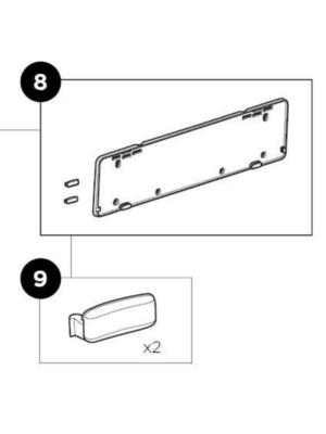 Thule Clip voor een kentekenplaathouder Thule Clip voor een kentekenplaathouder