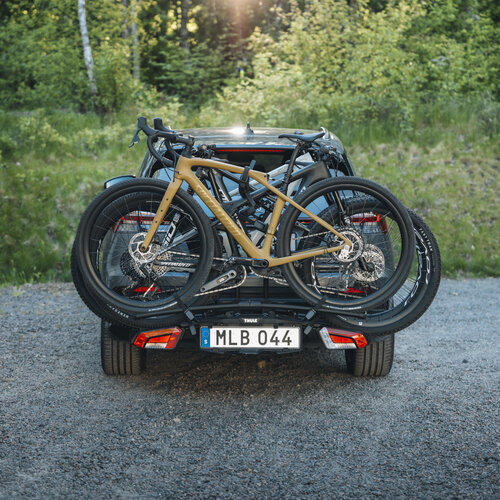 Fietsendrager voor op de trekhaak