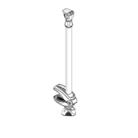 Bike Arm 482 mm 30 torque knob