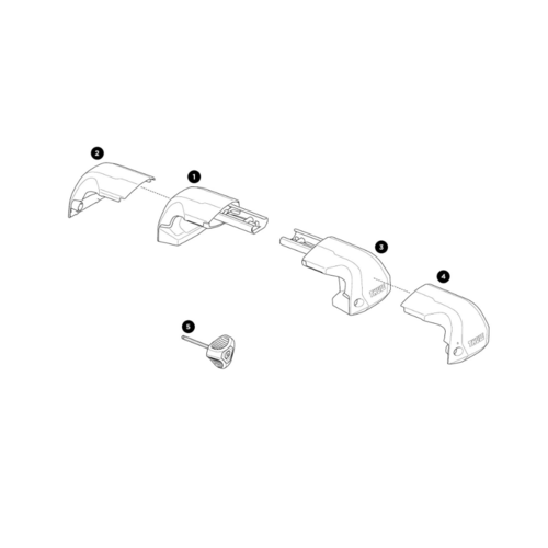 Thule Onderdelen Thule WingBar Edge voetenset 7207