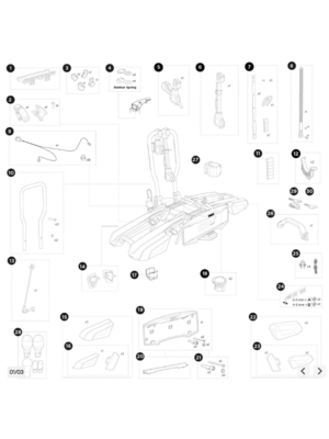 Thule Onderdelen EasyFold 3 voor 2 fietsen 9441