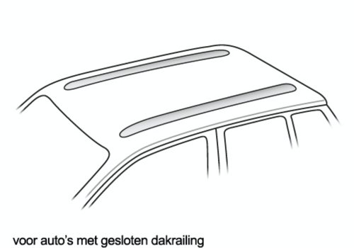 met gesloten dakrailing met gesloten dakrailing