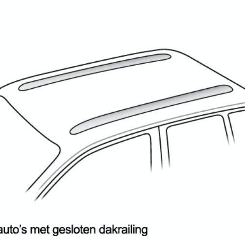 Dakdragers Audi Q4 met gesloten dakrailing