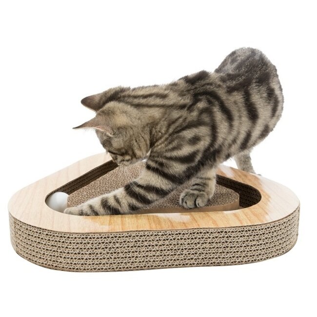 Trixie Kratzkarton Catnip mit 2 Bällen