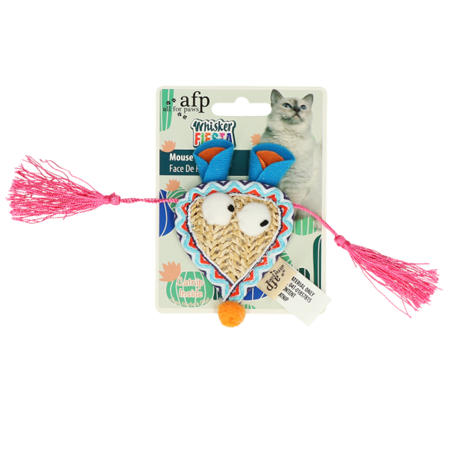 All For Paws Katzenspielzeug Catnip Fiesta Mouse Face