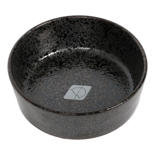 D&D Jasper futter- und trinknapf black dots