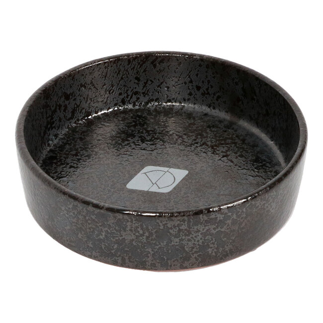 D&D Jasper futter- und trinknapf für katzen black dots