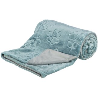 Trixie Hundedecke Barry Blau/Grau – SOFT Edition