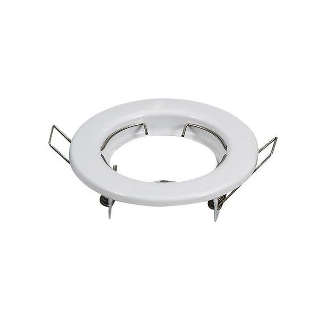 Aigostar LED Strahler GU10 / MR16 - 65 mm Einbaurahmen - weiß rund - nicht schwenkbar - Einbaugröße77mm