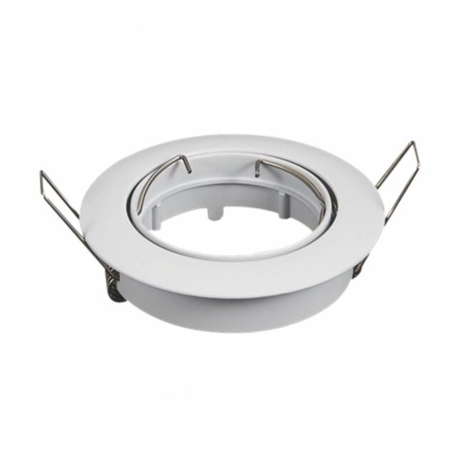 Aigostar LED GU10 / MR16 Strahler - 74mm Einbaurahmen - weiß- rund - schwenkbar - Einbaugröße 82mm