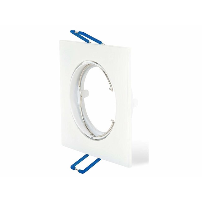 Aigostar LED Strahler 72mm Einbaurahmen - weiß - Quadrat 80x80mm - schwenkbar