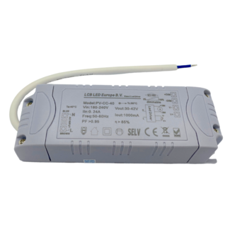 LCB LED Panel Trafo Netzteil dimmbar 1-10V 40W Constant Current Output