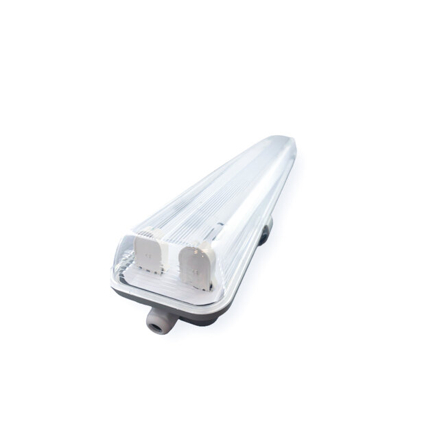 Aigostar Wasserdichte LED-Leuchtstoffröhrenhalterung - 120cm - Doppelfassung - T8 / G13 - IP65 - Feuchtraum Halterung Wannenleuchte