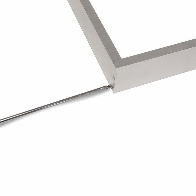 LCB Aufbaurahmen 120x30cm - Aluminium Silber - für LED Panels - inkl. Befestigungsmaterialien