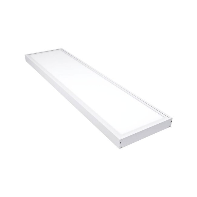 Aigostar Aufbaurahmen 120x30cm - Weiß - für LED Panels - inkl. Befestigungsmaterialien