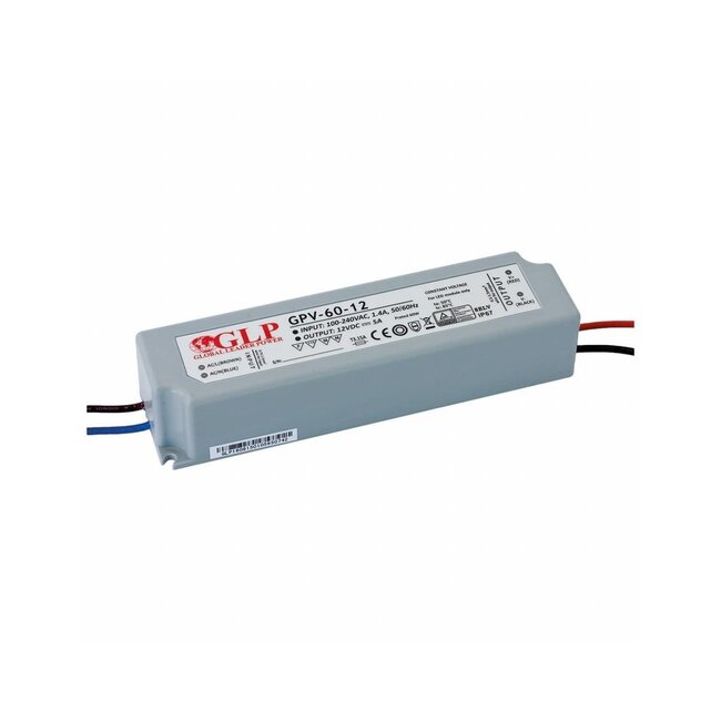 LED line GLP LED Netzteil Transformator - 12V 60W 5A - geeignet für 12V LED Beleuchtung - IP67 wasserdicht