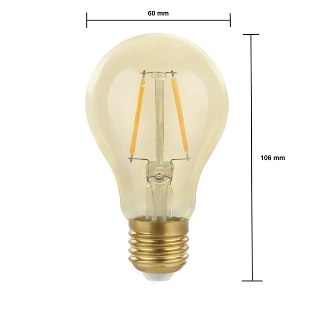 Spectrum LED E27 - Fadenlampe - A60 -  2W -  2500K Extra Warmweiß