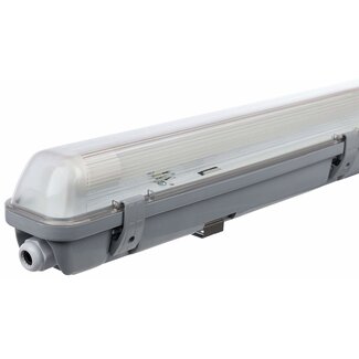 Spectrum LED T8 / G13 -  60cm - IP65 Wasserdichte Halterung - für Feuchtraum - Wannenleuchte - IK10