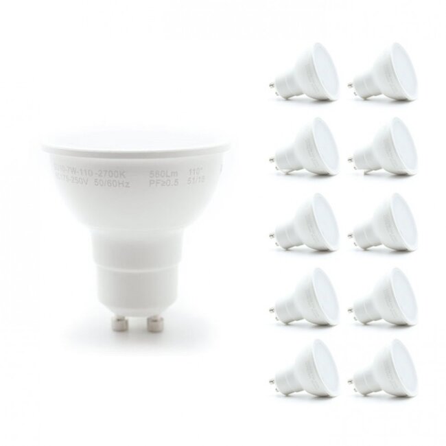 Modee Lighting Vorteilspack 10 x LED-Spot - GU10 Fassung - 2,8W entspricht 25W - Lichtfarbe optional
