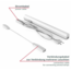 Aigostar T5 LED Küchenunterbauleuchte - 90cm - Lichtfarbe optional - komplett mit 0,6m Anschlusskabel und Ein- / Ausschalter - 12W entspricht 100W
