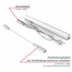 Aigostar T5 LED Küchenunterbauleuchte - 30cm - Lichtfarbe optional - komplett mit 1,5m Anschlusskabel und Ein- / Ausschalter - 4W entspricht 40W