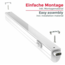 Aigostar T5 LED Küchenunterbauleuchte - 30cm - Lichtfarbe optional - komplett mit 1,5m Anschlusskabel und Ein- / Ausschalter - 4W entspricht 40W