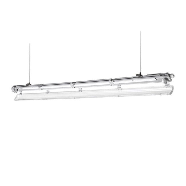 Wasserdichte LED-Leuchtstoffröhrenhalterung - T8 / G13 - 150cm - IP65  - Feuchtraum Halterung Wannenleuchte - IK10