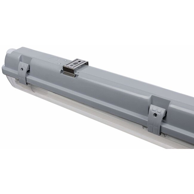 Spectrum Wasserdichte LED T8/G13 Leuchtstoffröhrenhalterung  - 120cm - IP65 wasserdicht - Feuchtraum Halterung Wannenleuchte - IK10