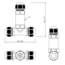 LCB T-Stück Dosenmuffe Verbinder IP68 - wasserdicht - 2- und 3-polig 0,5 - 2,5 mm²