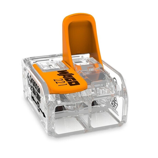 WAGO Verbindungsklemmen 2-polig 0.14-4 mm² - 2 Stück