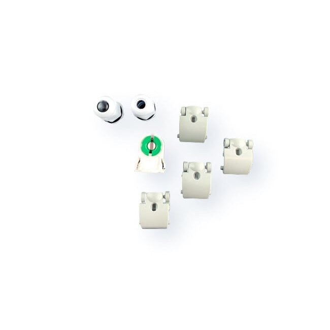 LED Leuchtstoffröhren Komplettset - 150cm Einzelfassung - IP65 Feuchtraum - Wannenleuchte - inkl. 25W LED Leuchtstoffröhre - 3000K Warmweiß