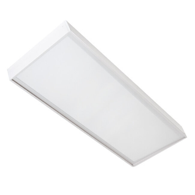 Decken Aufbaurahmen 120x30cm - Weiß - für LED Panel -  Schraublose Befestigung