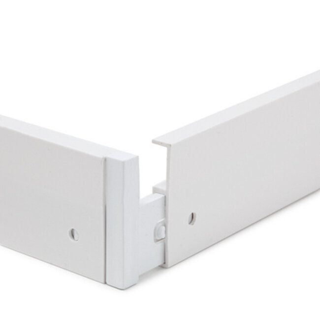 Decken Aufbaurahmen 120x30cm - Weiß - für LED Panel -  Schraublose Befestigung