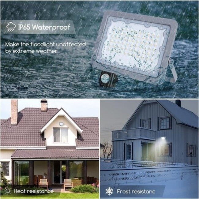 LED Strahler PRO IP65 mit Bewegungsmelder - 30W 2.700 Lumen - Lichtfarbe optional - 3 Jahre Garantie