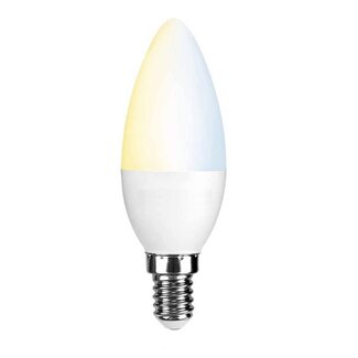 WLAN LED Lampe Kerzenform - E14 5W - 2700K-6500K - Bedienung über App