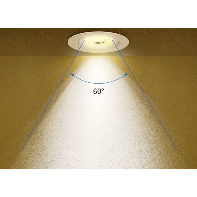 LED Einbaustrahler - 5W entspricht 35W - 4000K Neutralweiß - schwenkbar - 230V