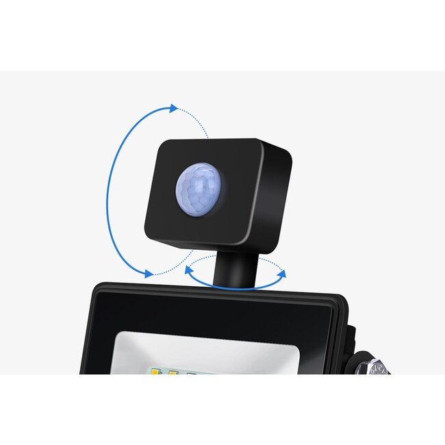 LED Strahler mit Bewegungssensor - 50W entspricht 450W - Lichtfarbe optional - 3 Jahre Garantie
