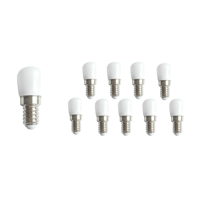 Vorteilspack 10 Stück- E14 LED Lampe - Type T26 - 2W entspricht 12W - Lichtfarbe optional