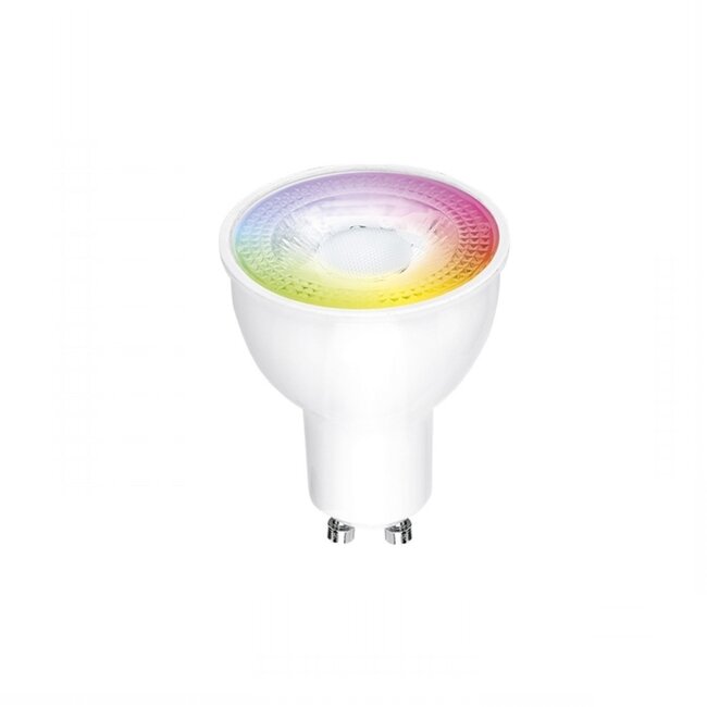 WLAN LED Einbaustrahler Aluminium - GU10 4,5W - RGB+CCT alle Lichtfarben - per App steuerbar