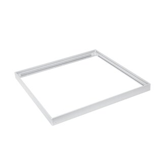 LED Aufbau Panel - 60x60cm Rahmensystem Type B ohne Schrauben - weiß Aluminium - 5cm hoch