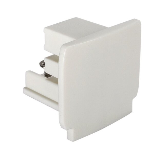 LED Schiene 3-Phase - Endstück Abdeckkappe weiß - 5 Jahre Garantie