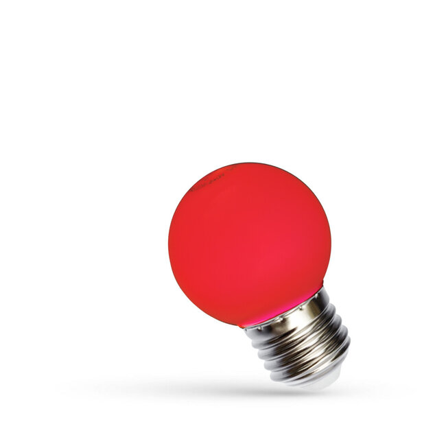 LED Lampe E27 - G45 1W rotes Licht