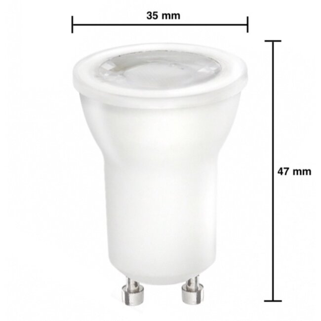 LED GU10  -  Ø35mm - 4W entspricht 40W - 6000K Tageslichtweiß