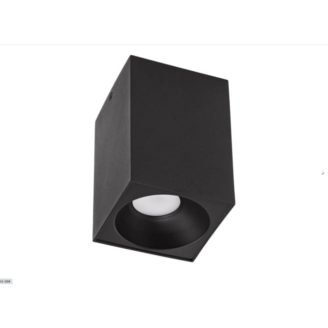 LED Deckenspot - Würfel Mattschwarz 95x95x138 mm - exkl. LED Spot