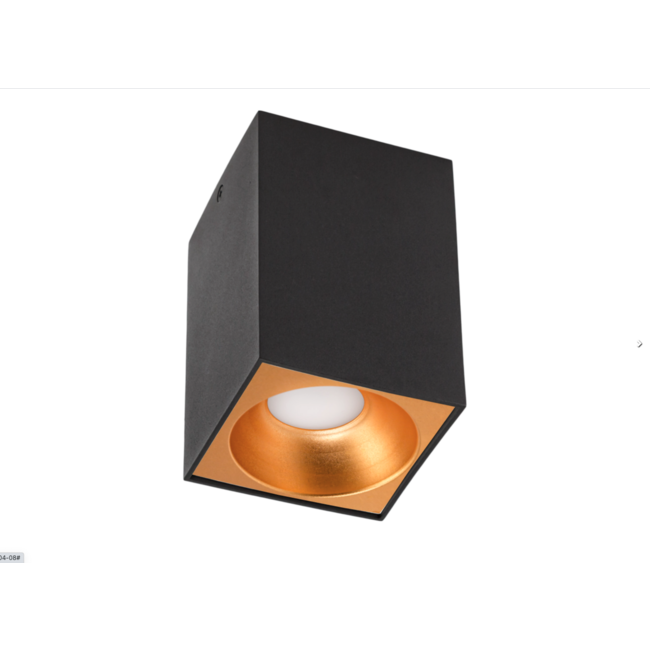 LED Deckenspot - Würfel Mattschwarz 95x95x138 mm - exkl. LED Spot