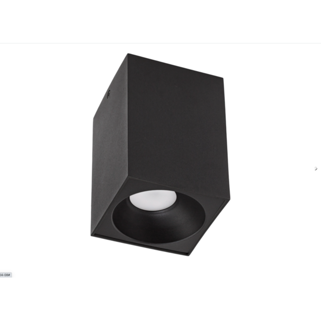 LED Deckenspot - Würfel Mattschwarz 95x95x138 mm - exkl. LED Spot