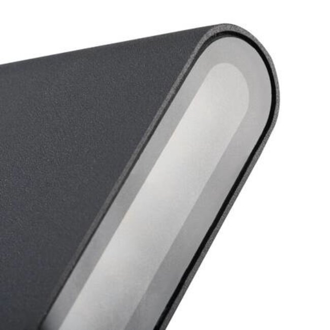 LED Wandleuchte Grafit IP54 - 8W 4000K Neutralweiß- Up and down Streurichtung