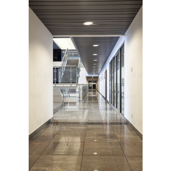 LED Strahler Einbaurahmen rund - 6W entspricht 40W - Einbaugröße ~120mm - 3000K Warmweiß